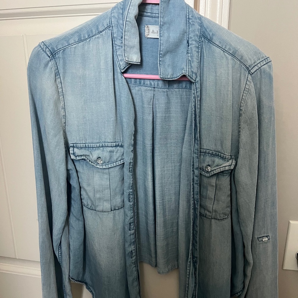 Denim button up